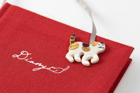 Midori Diary with Embroidered Cat Bookmark