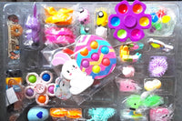 Fidget Toy Advent Calendar, simple dimples, Mochis, bubble pop its, infinity cubes, spring fidgets, keychain toys, squish balls, fidgets