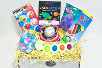 Fidget Box 
• Scratch ArtCards
• Stretch Gorilla
• Sensory Squish Jellies
• Wikki Stix
• Stress Ball
• Pop it notepad
• Dimple Caterpillar