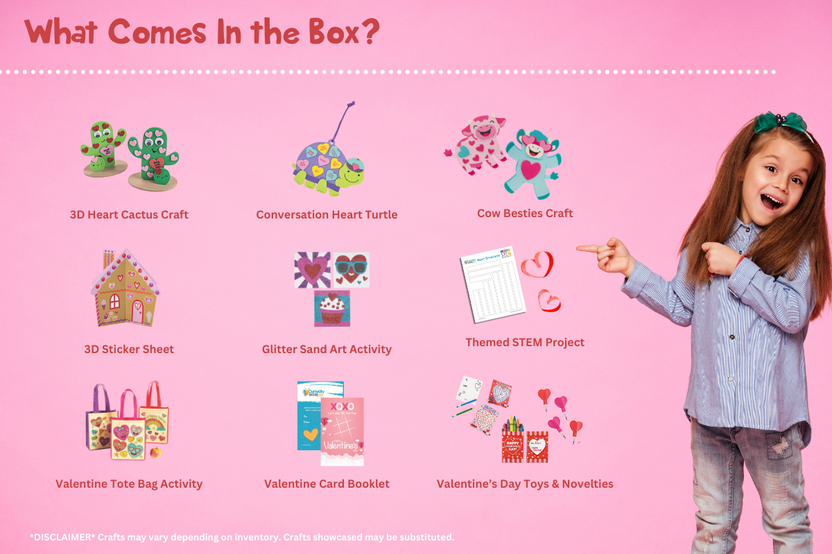 Valentine's Day Surprise Box for Ages 5-7