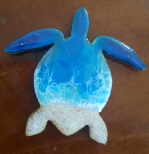 Resin Turtle Magnet