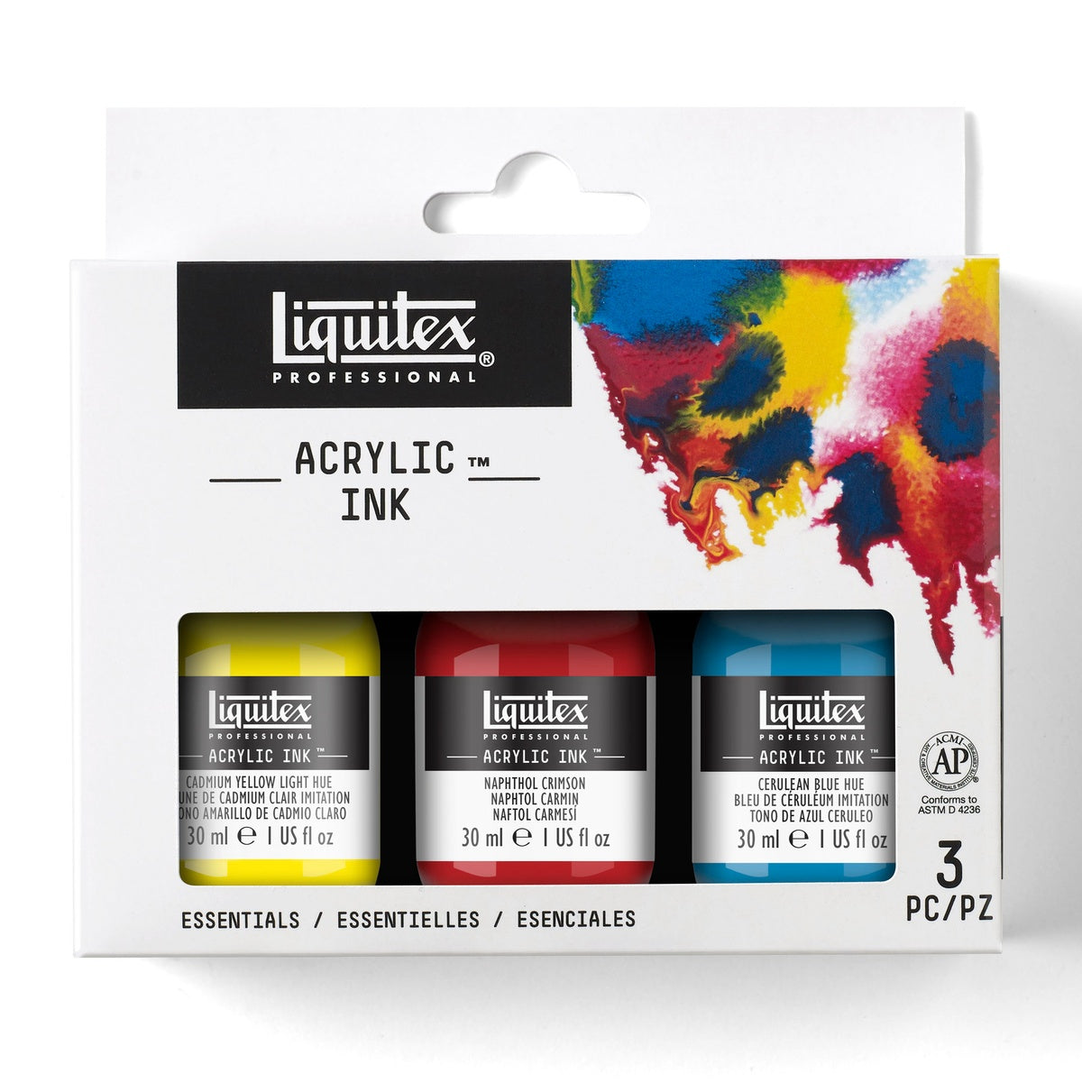 Liquitex Professional Acrylic Ink Set - Essentials Set of 3