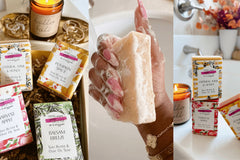 Seasonal, Handmade Shea Butter, Olive Oil, Coconut Oil Blend Luxury Hydrating Body Soaps