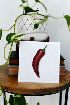 Single Chili Pepper Any Occasion Card