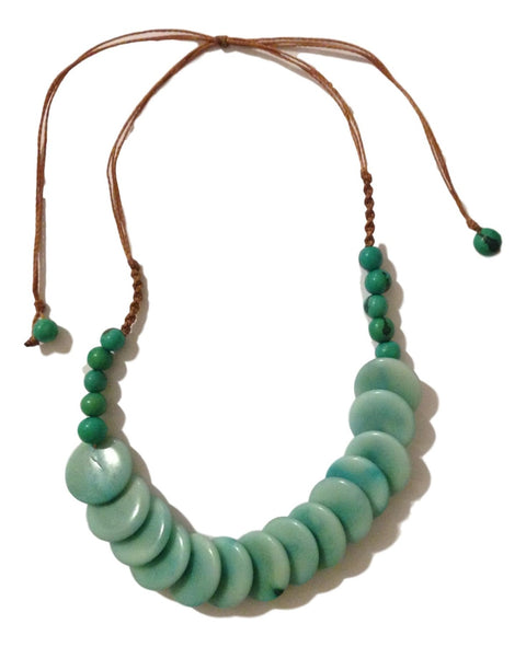 Aqua Tagua Necklace
