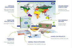 Explore the animal kingdom each month! A great add-on for homeschool or a fun gift for any animal-loving child.