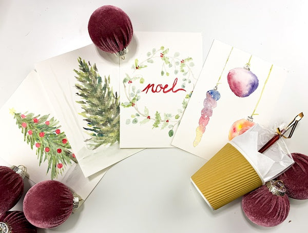 Christmas Theme Watercolor Art Kit