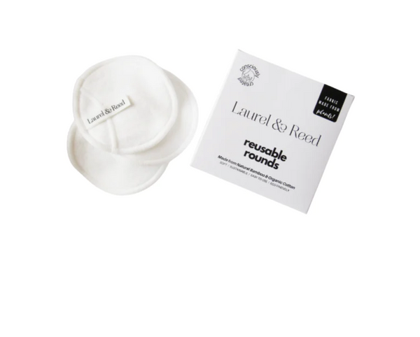 Reusable Cotton & Bamboo Rounds - 5 count