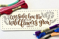 Consider the Wildflowers Wood Embroidery Kit