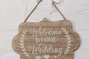 "Welcome To Our Wedding" Sign