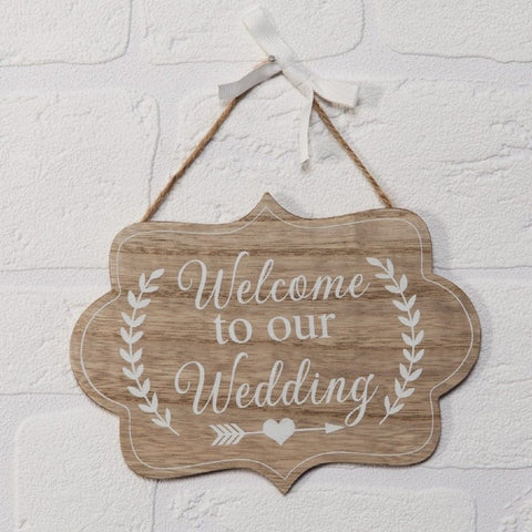 "Welcome To Our Wedding" Sign
