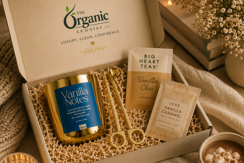 The Organic Armoire Candle & Treat Box – A Monthly Luxury Self-Care Experience