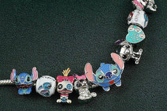 Vintage Lilo & Stitch Sweetheart Charm Bracelet, Adults & Kids Sizes