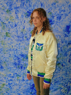 White Satin Jacket (Size S)