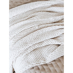 Cream Pom Blanket
