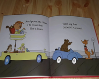 An energetic page from 'Winners Aren’t Losers,' showcasing a humorous, motivational message for kids, inspired by Donald Trump’s success