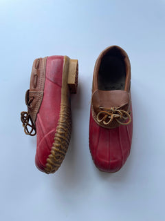 Eddie Bauer Duck Moc, Red (Size 6 W)