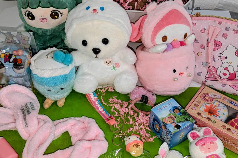 Easter basket for boys and girls filled with candy plush fidgets squishies fashion items slime mystery boxes