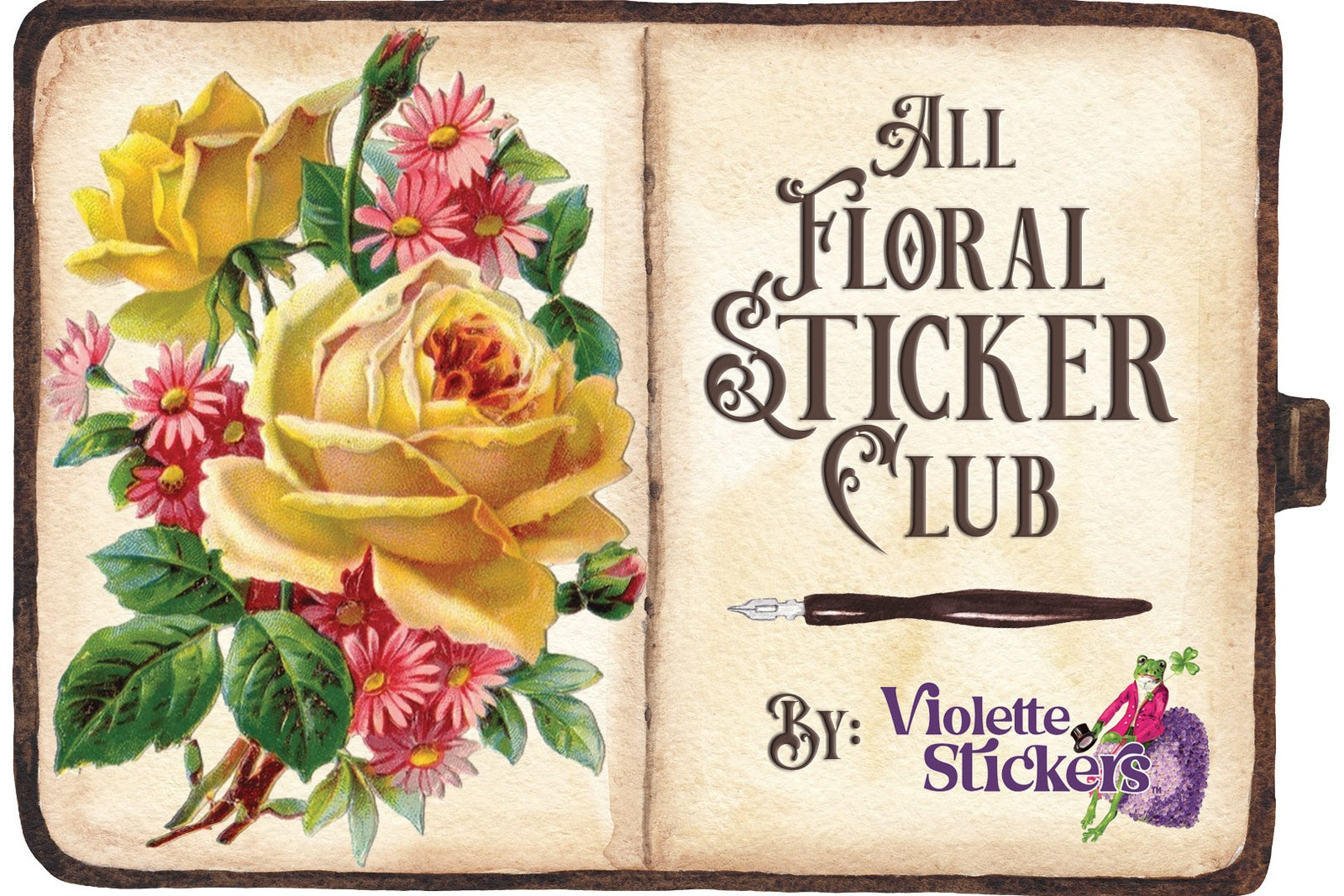 The All Floral Sticker Club by Violette Stickers