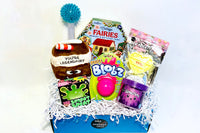 Feb VIP Box - Eeboo Fairies Game, Glow wand, pop it heart, Needoh Splat, Plush, blobz, Top Trenz Putty 