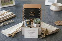 Dog Memorial Gift Box - Pet Loss Sympathy Care Package with Live Succulent & Candle