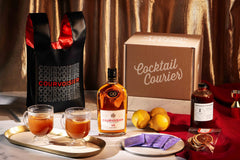 The Courvoisier Haute Toddy with COURVOISIER COGNAC VS, Ginger Honey Syrup, Black Tea and Lemons! 

