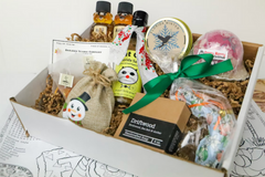 The Massachusetts Boo Box is showcasing honey, soap, hot sauce and other products for the Halloween theme.