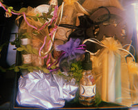 Beltane 2022 contains a beautiful triple Goddess altar tile, trio of ritual candles, anointing oil, floral crown, an altar broom + more.