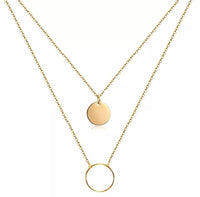 ANCIENT SKY Tarnish-free Silver|Gold Layered Necklace
