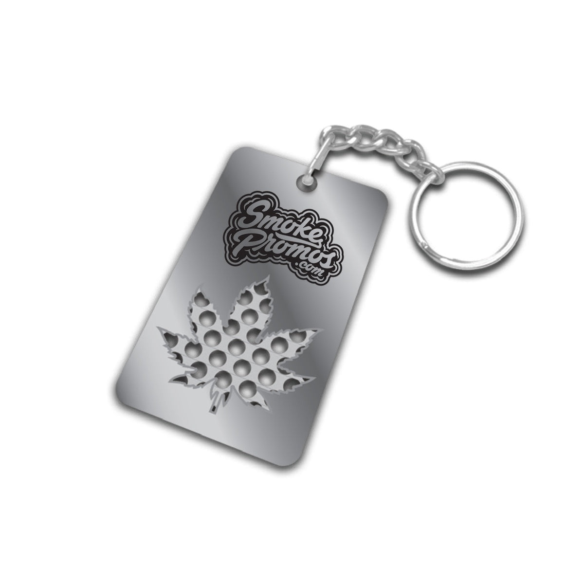 Stainless Steel Weed Leaf Keychain Herb Grinder Grinder