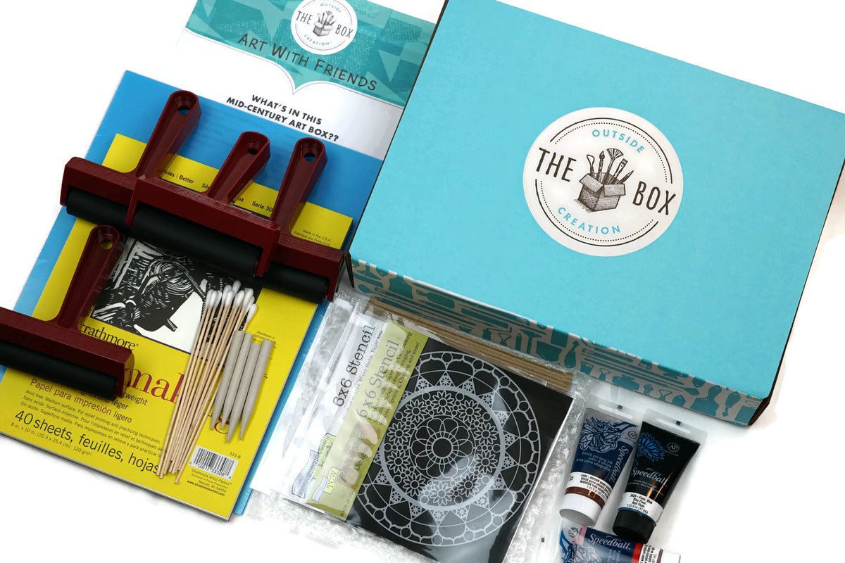 Easy Mono Printing Art Kit for 4