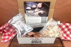 December box, Kentucky Bourbon Pork Chop from My BBQ Box.  Includes custom rub, cooking instructions, wood chips or pellet