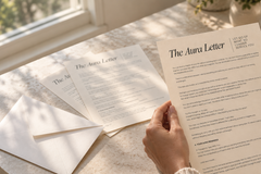 The Aura Letter by Working On My Aura x Coquihalla | Monthly Snail Mail Subscription