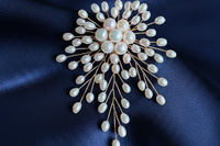 A pearl is a living jewelry. Handcrafted freshwater pearl brooch pendant. The 2025 trend for unique style. Say yes to one of a kind.