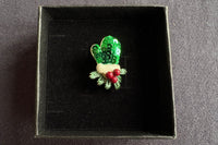 Each month, you will receive two brooches that correspond to the festivals of that month.Such as christmas tree,reindeer booch for christmas