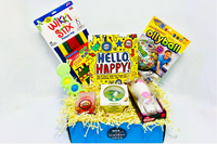 Wikki stix, hello happy book, fidget caterpillar, volleyball toy of the year, squish earth ball, land of dough, stretch unicorn