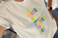 Love the fun colors and message of this tee!