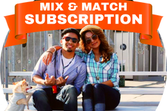 Sock Panda - Two Pairs Socks Per Month (Hers and His Mixed Subscription) - Great for Couples