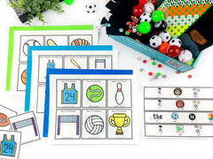 Sports-Themed Speech Therapy Box