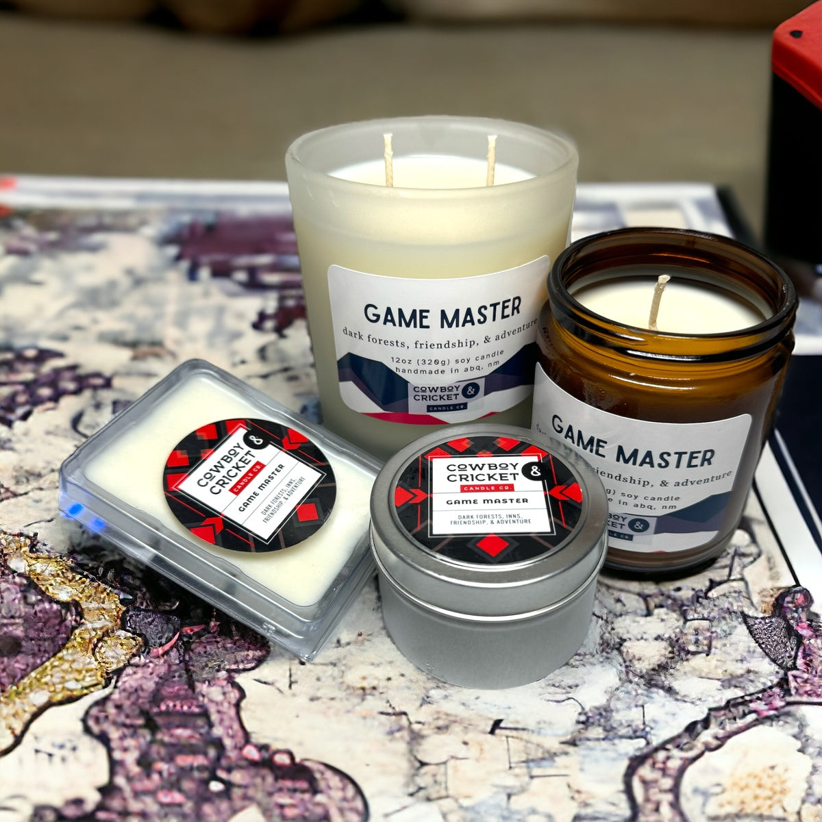 Game Master Soy Candles and Melts - Dark Forests, Friendship, & Adventure