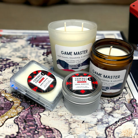 Game Master Soy Candles and Melts - Dark Forests, Friendship, & Adventure
