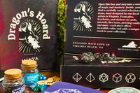 Dragon's Hoard comes with premium dice for your dungeons and dragons or pathfinder game for tabletop roleplaying