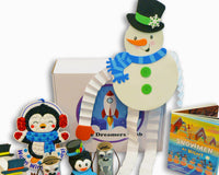 Contents of winter craft box, ages 3-5