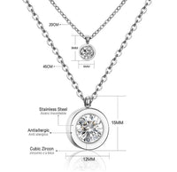 AISHA ♡ AAA Cubic Zirconia Diamond Tarnish-free Layered Necklace