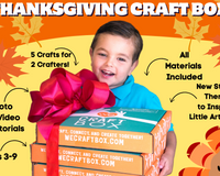 Thanksgiving themed craft projects for kids. Perfect for screen-free, family time during the holidays.
