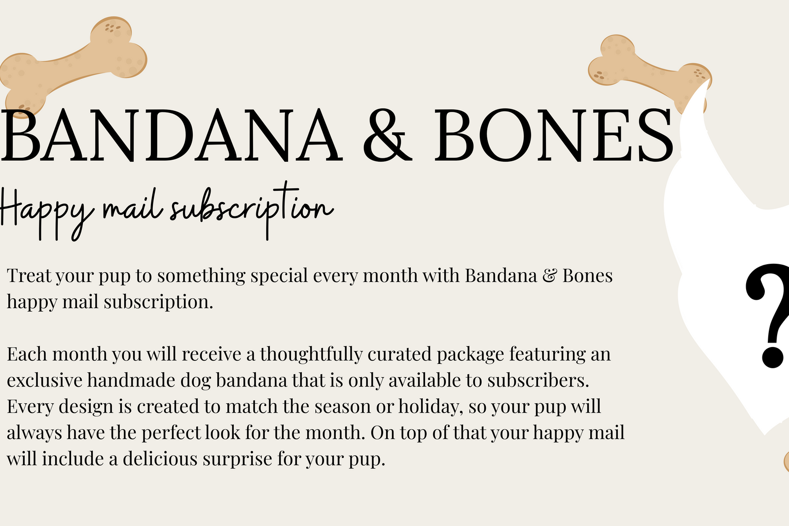 Bandana & Bones (Bimonthly Subscription)