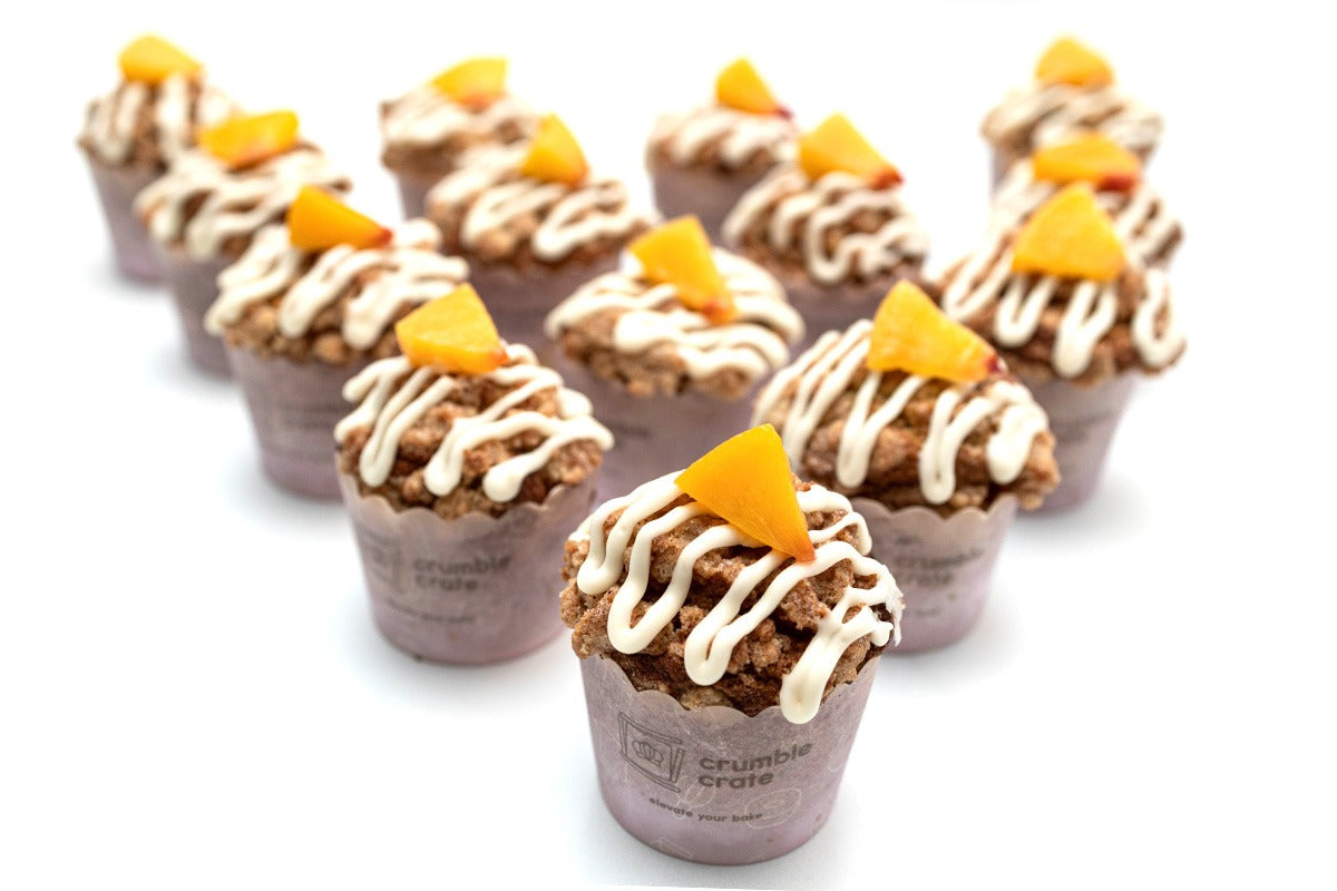 Peaches and Cream Muffins - DIY Baking Kit by CrumbleCrate