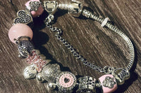 Super Cute Classic Pink Mini Mouse Charm Bracelet