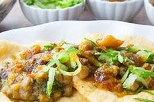 Prepared doubles. You can add whatever else you like; cucumber, celery, etc.