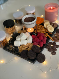 BESTSELLER! Chocolate Fondue Date Night Box | Date Night Idea at Home | Couple Anniversary Wedding Gift | Chocolate Melt At Home Gift Basket Active